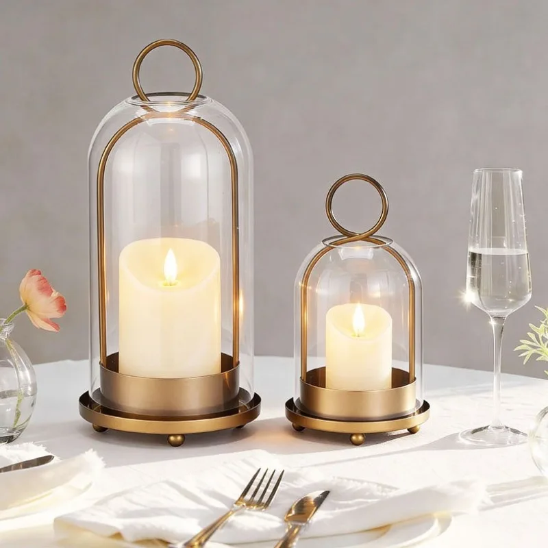 Vintage Collectible Glass - Vintage Metal & Glass Cover Candle