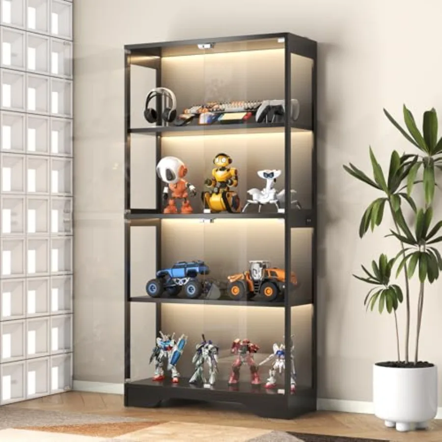 Collectible Collection - Display Cabinet with Glass Doors for