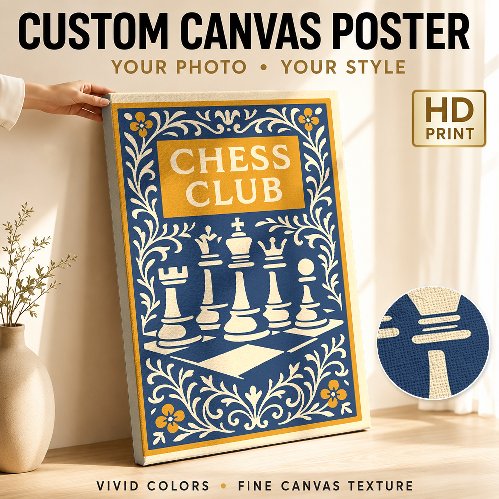 Chess Club Vintage Framed Canv - огляд і ціна Collectible Vintage Photos