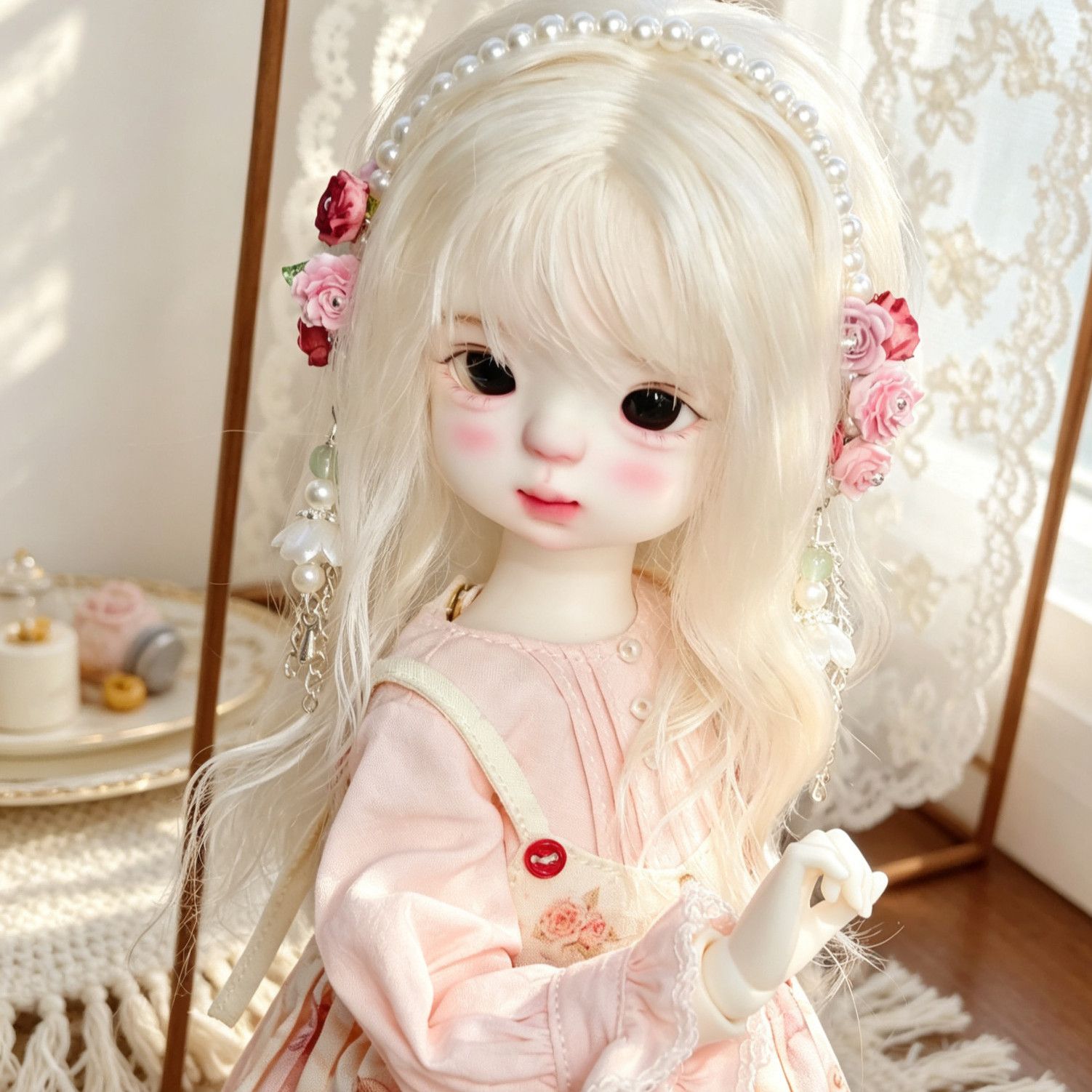 Hand Made Pearl Flower Doll He - огляд і ціна Vintage Collectible And Vintage Dolls