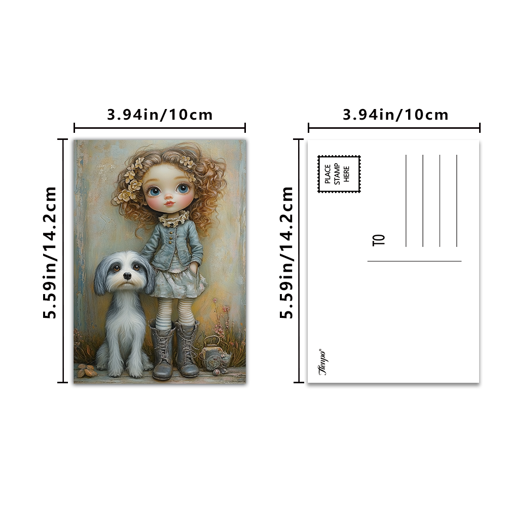 32pcs Vintage Cute Doll Postca - огляд і ціна Vintage Collectible And Vintage Dolls