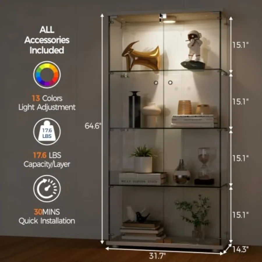 Tempered Glass Display Cabinet - огляд і ціна Collectible Collection