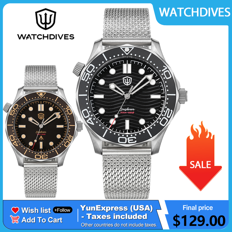 Watchdives 42mm Titanium Dive  - огляд і ціна Vintage Collectible Watches